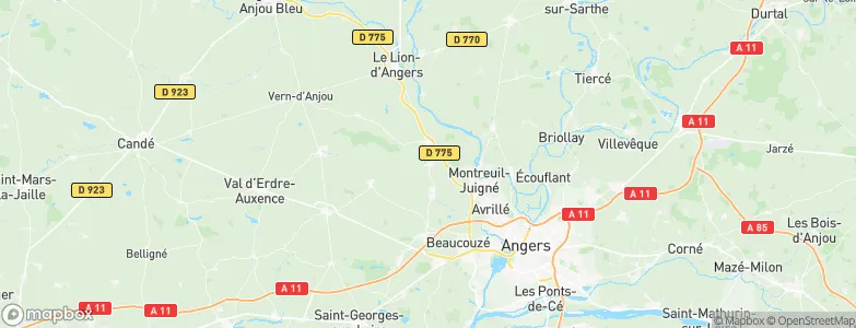 Le Plessis-Macé, France Map