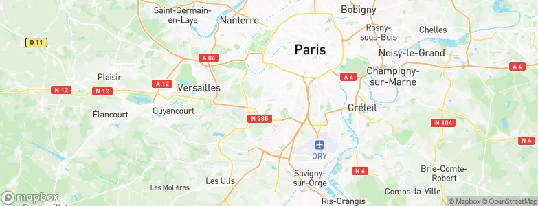 Le Plessis-Robinson, France Map