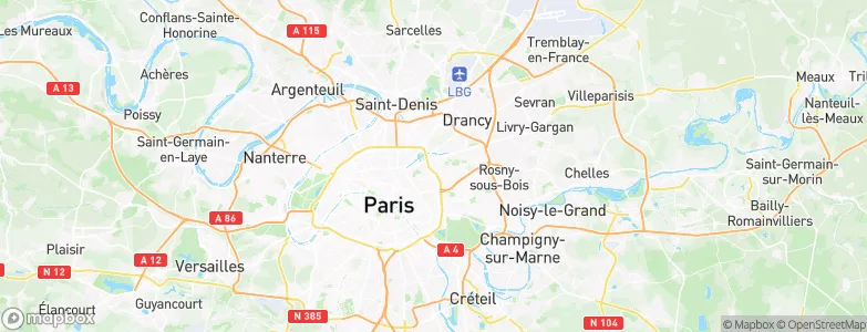 Le Pré-Saint-Gervais, France Map