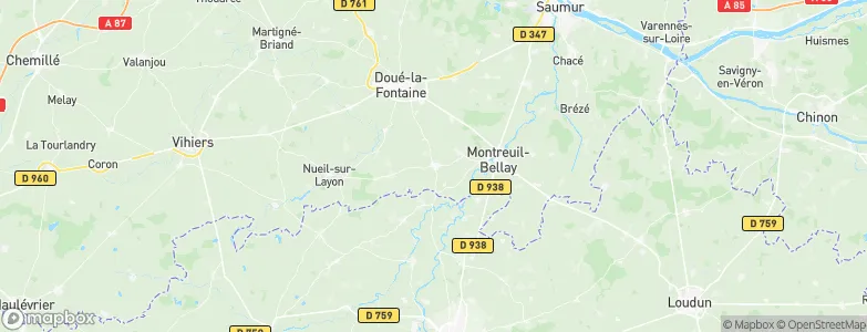 Le Puy-Notre-Dame, France Map