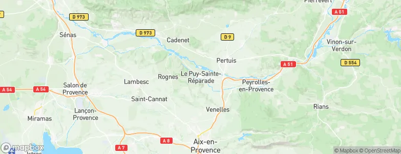 Le Puy-Sainte-Réparade, France Map