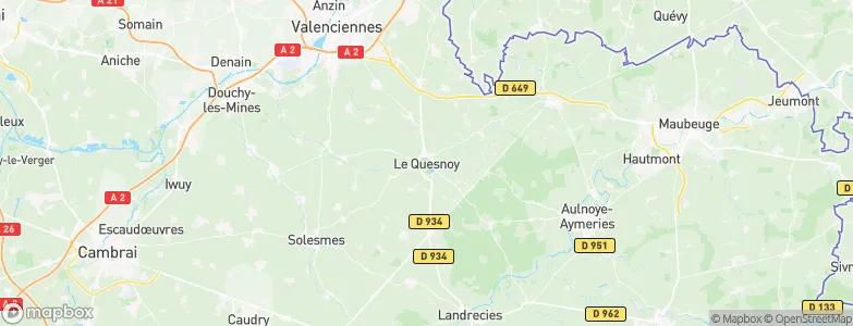 Le Quesnoy, France Map