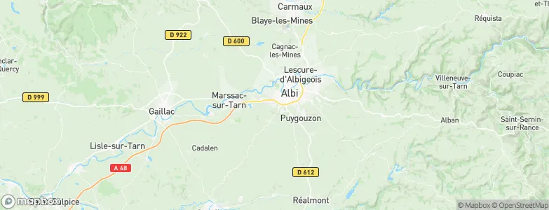 Le Sequestre, France Map