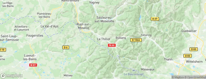 Le Thillot, France Map
