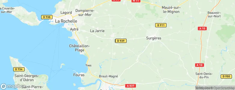 Le Thou, France Map