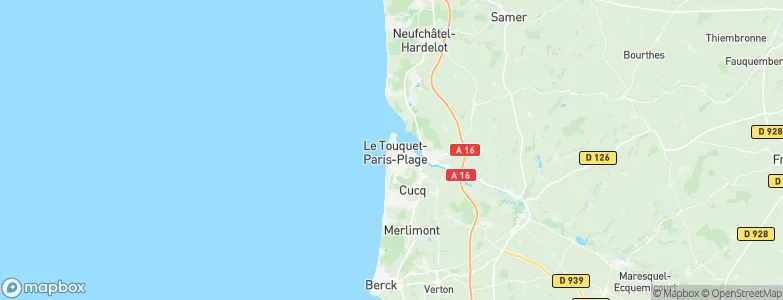 Le Touquet-Paris-Plage, France Map