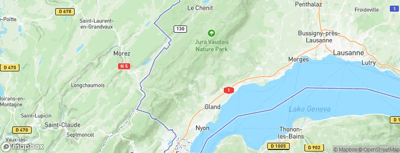 Le Vaud, Switzerland Map
