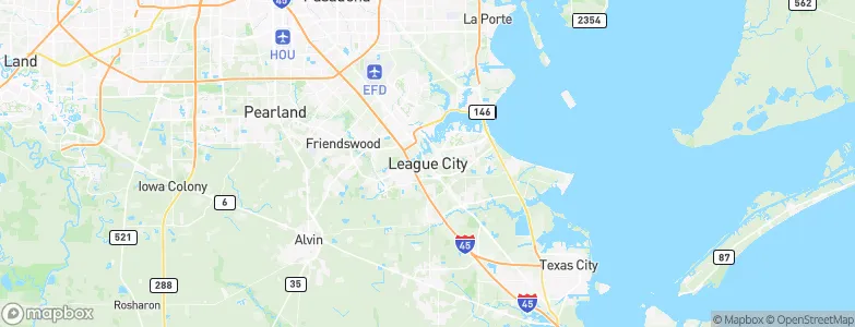 League City, United States Map
