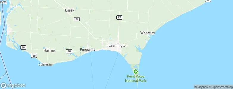 Leamington, Canada Map