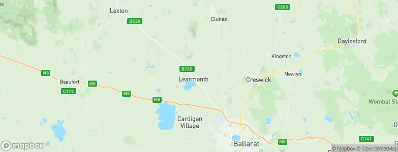 Learmonth, Australia Map