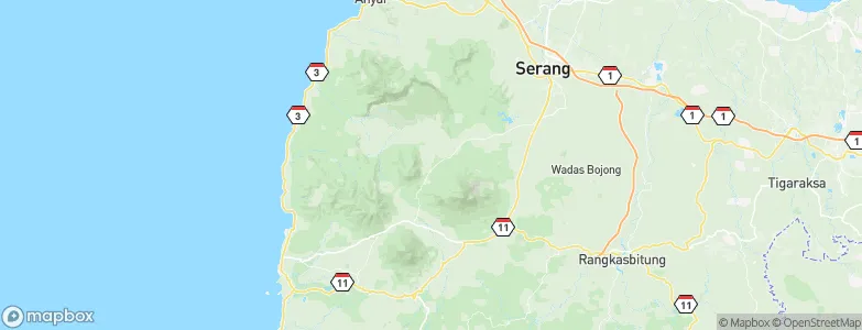 Lebak, Indonesia Map