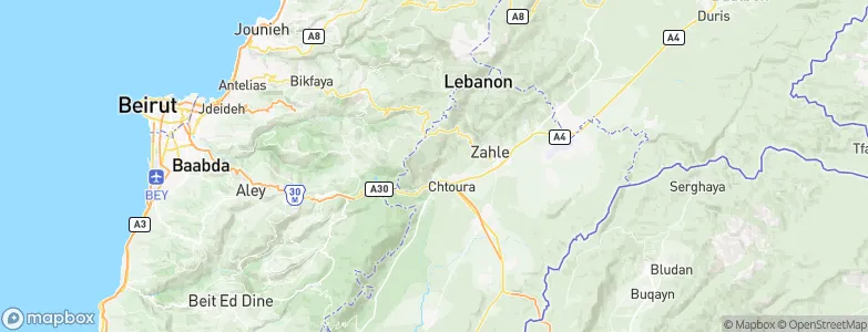 Lebanon, Lebanon Map