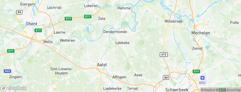 Lebbeke, Belgium Map