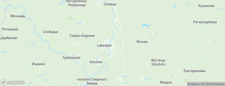 Lebedyan', Russia Map