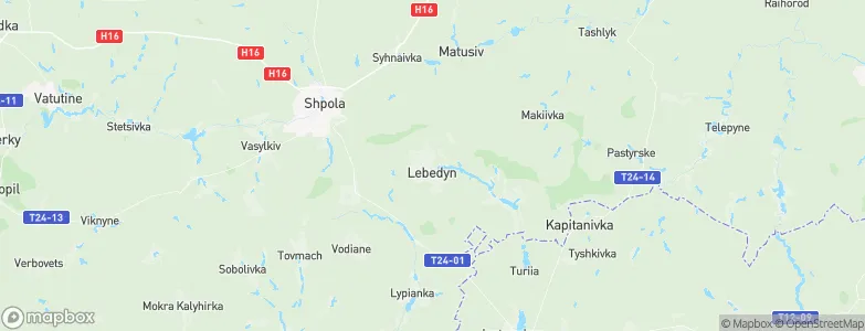 Lebedyn, Ukraine Map