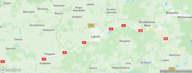 Lębork, Poland Map