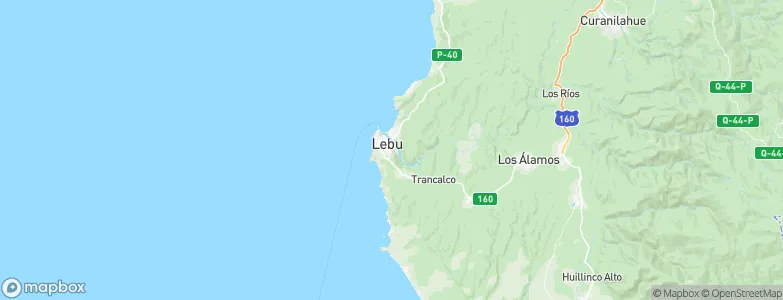Lebu, Chile Map