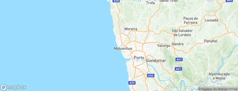 Leça da Palmeira, Portugal Map