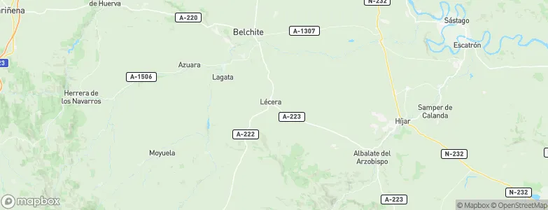 Lécera, Spain Map