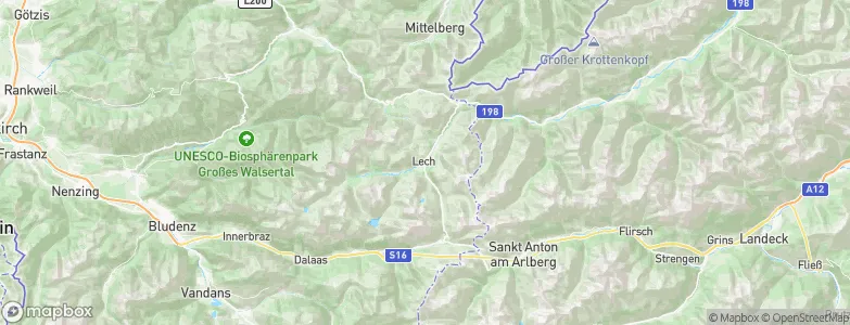Lech, Austria Map