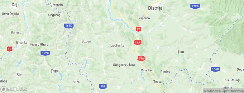 Lechinţa, Romania Map