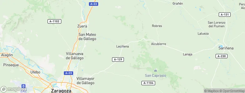 Leciñena, Spain Map