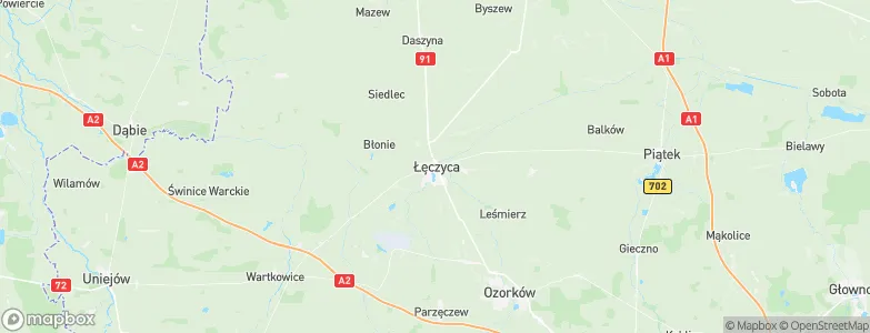 Łęczyca, Poland Map