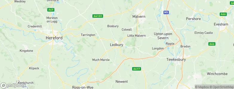 Ledbury, United Kingdom Map