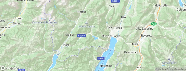 Ledro, Italy Map