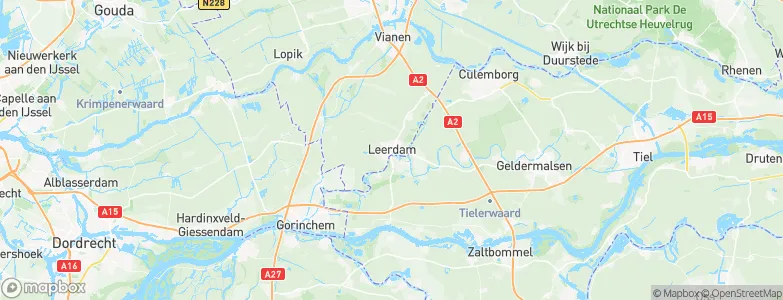Leerdam, Netherlands Map