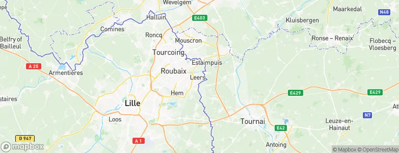 Leers, France Map