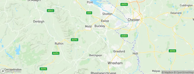 Leeswood, United Kingdom Map