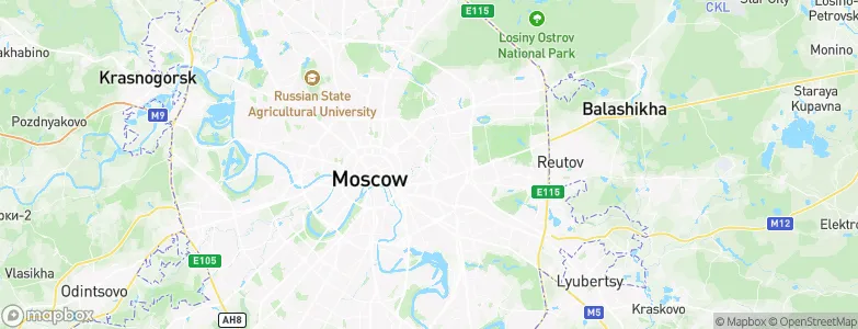 Lefortovo, Russia Map