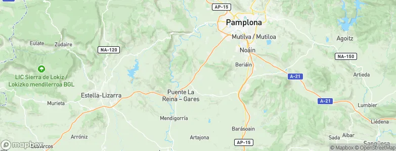 Legarda, Spain Map