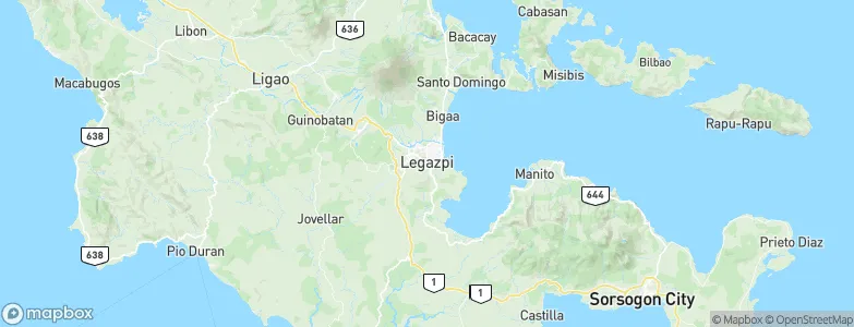 Legaspi City, Philippines Map