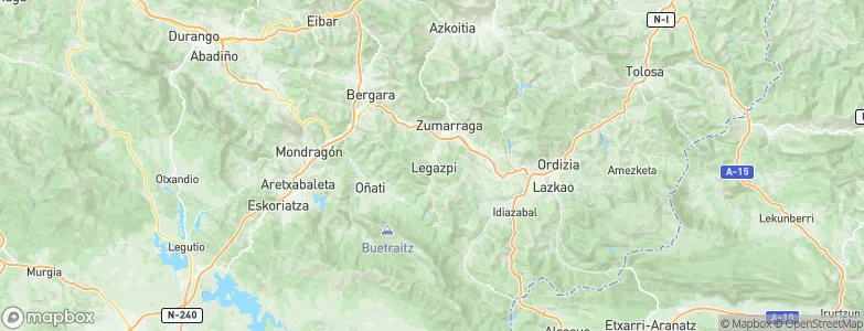 Legazpi, Spain Map