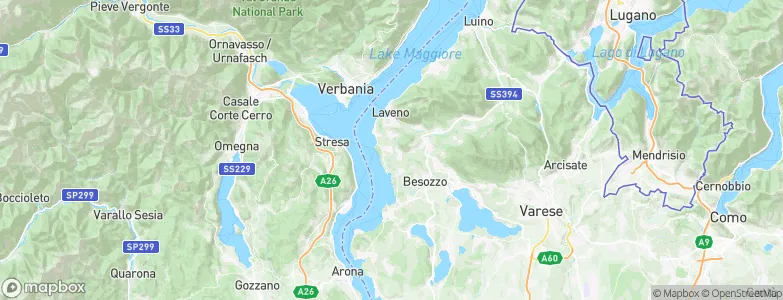 Leggiuno, Italy Map