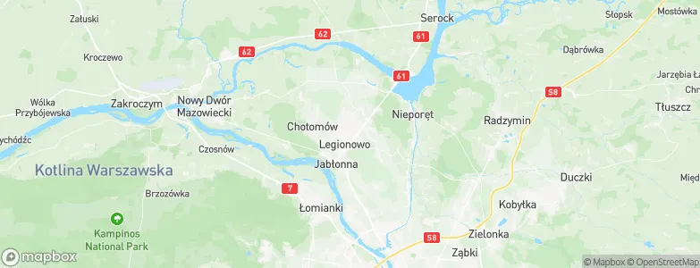 Legionowo, Poland Map