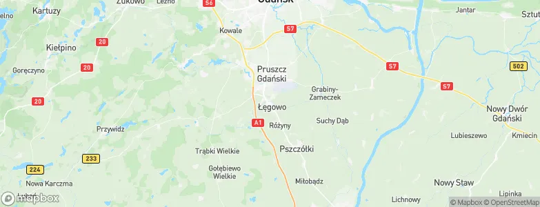 Łęgowo, Poland Map