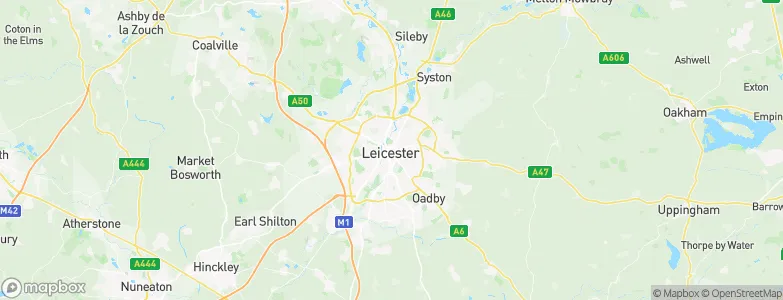Leicester, United Kingdom Map
