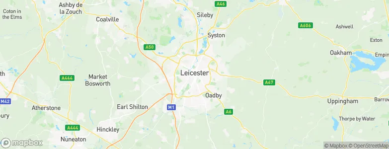 Leicester, United Kingdom Map