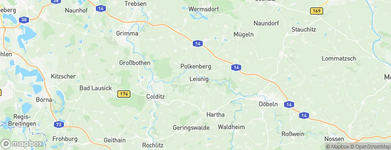 Leisnig, Germany Map