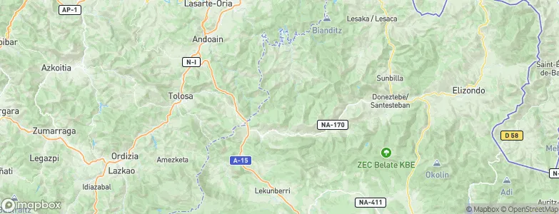 Leitza, Spain Map