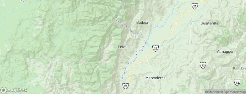 Leiva, Colombia Map