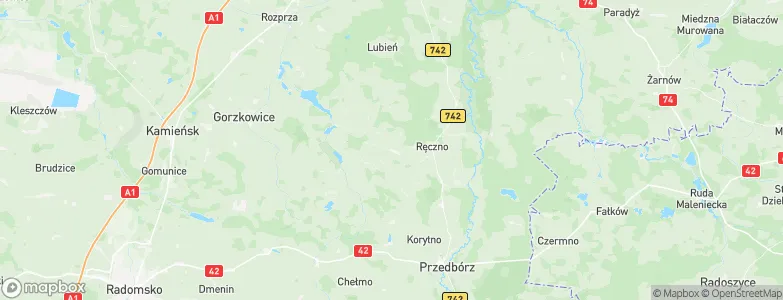 Łęki Szlacheckie, Poland Map