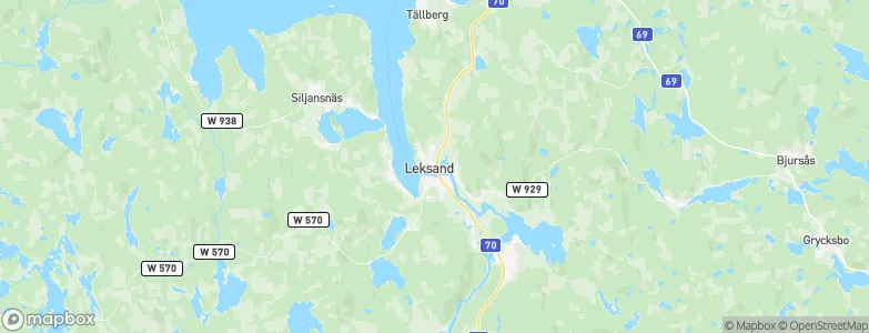 Leksand, Sweden Map