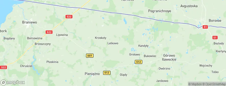 Lelkowo, Poland Map