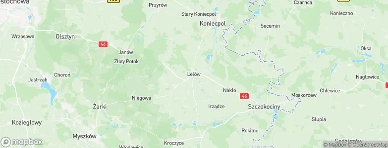 Lelów, Poland Map