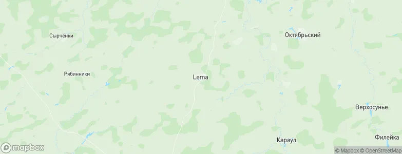Lema, Russia Map