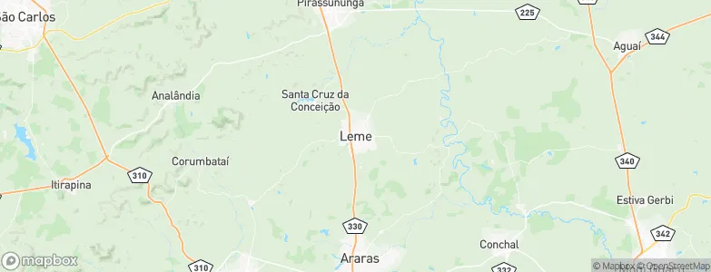 Leme, Brazil Map